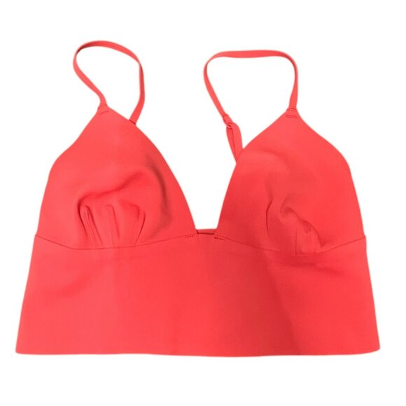 Free People Intimately Sage Longline Neo Bralette Size S‎ Coral - Picture 1 of 8